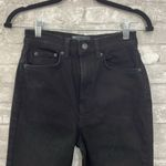 ASOS Black High Rise Split Hem Jeans Photo 3