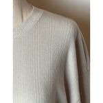 Abercrombie & Fitch  Shirt Women Medium Beige Ribbed Knit Cropped Long Sleeve Tee Photo 6