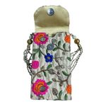 Embroidered Floral Beaded Handle Evening Bag Free With Bundle Pink Photo 4