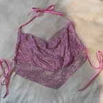 Better Be Bedazzled Pink Tie Top Photo 0
