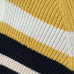 frame denim Frame Baja Stripe Cotton and Cashmere Rib Knit Midi T Shirt Dress Photo 5