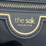 The Sak Collective LADERA Cream Pebbled Leather Crossbody Bag Purse Tassled Silver Photo 8