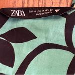 ZARA Floral Print Draped Hem Halter Tie Back Cropped Top Size Medium 3067/045 Photo 12