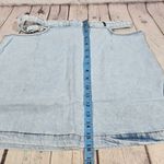 We Wore What Denim Cut Out Mini Skirt in Super Light L NWT Photo 8