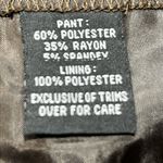 A Byer A.Byer, Cambridge, Wide Leg Dress Pants, Brown, Size 13 - NWT Photo 5