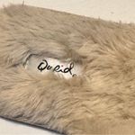 Quipid Qupid Women's Double Strap Faux Fur Black Slippers Sz 8 Photo 3