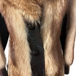 Pierre Cardin Rare Vintage 60s Boutique Crystal Raccoon Fur Jacket Coat Leather Photo 2