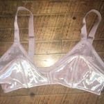 Victoria's Secret Victoria’s Secret light pink lace detail velvet XS bralette Photo 0