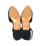 Genuine Leather Sandals Loafers Flats Slip On Office Shoes Pumps Sling back Black Size 6 Photo 3