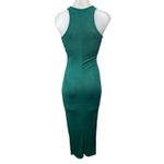 LIONESS  Women's Green Sleeveless High Neck Racerback Maxi Bodycon Dress Size XS Photo 1