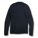 Gap Vintage Women's S Ribbed Crew Neck Long Sleeve Sweater Dark Navy Blue Photo 1