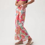 Trina Turk Standard Poppy Beach Pants Cover-Up Multi Floral Photo 1