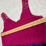 Entro  crochet embroidered babydoll style small tank top sleeveless Photo 5