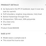 Ulla Johnson ICONIC wool blend Antoinette coat NEW Photo 7