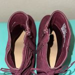 Yolinda Lace Up Bootie Bordeaux Purple Size 9 Photo 4