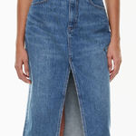 Aritzia Denim Forum The '90s Halle Jean Skirt 29 Photo 0
