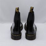 Dr. Martens  Womens Combat Boots Size 6 Black Patent Goth Punk Biker Streetwear Photo 4