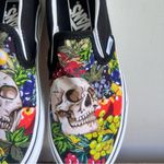 Vans Classic Slip On Unisex Fruit Skull Shoes Size 6.5 or 5 #449 Photo 7