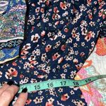 Umgee  size small bohemian tie neck balloon sleeve 3/4 sleeve knee length dress Photo 3