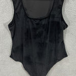 Rokoko Bodysuit Womens 24 Black Velvet Goth Witchy Festival Dark Glam Edgy Black Photo 0