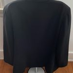 Louben Woman black triacetate crystal button office professional blazer size 16W Photo 2