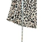 Savanna Jane Women's Tan Animal Print Short Sleeved Top Black Photo 6