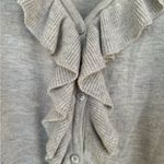 st. john's bay St John’s Bay woman’s ruffled cardigan sweater heather gray size 2X plus size Photo 10