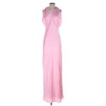 Show Me Your Mumu Jasmine Halter Maxi Dress in Light Pink Luxe Satin M Photo 4