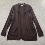 Misook Exclusively Open Front Cardigan Sweater Career Office Minimalist Women L Photo 0