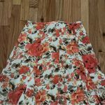 Arizona Womens Sarah  Side Zip Linen Flared A-Line Skirt Size M Built in Slip Photo 1