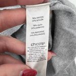 Chico's Chico’s Size 3 US XL 16 Sweater Ashlan Turtleneck Grey Pullover Long Sleeve Cozy Photo 6