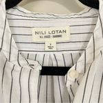 Nili Lotan Loria Tunic Striped Shirt Dress Linen Photo 4