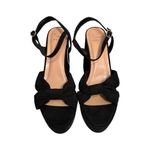 A New Day Black Riah Open Toe Ankle Strap Block Heels Size 9.5 Women’s NWT Photo 1