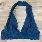 Free People Intimately  Blue Lace Halter Bra Women’s XS Photo 2