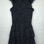 EXPRESS Women's Polka Dot Smocked-Waist Flutter-Sleeve Midi Dress Sz Small Photo 0