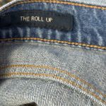 Lucky Brand  Roll Up Denim Shorts Distressed High Rise Blue Boho Size 12 / 31 Photo 4