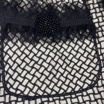 White House | Black Market WHBM Women's Black White Textured Tweed Fringe‎ Blazer Jacket Size 10 Photo 5