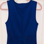 Investments  ROYAL BLUE LASER CUT V-NECK MIDI PENCIL DRESS Photo 3