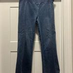 G.I.L.I. Women's Petite Pants Jeans Size 14P Pull On Denim Blue Boot Cut Stretch Photo 0