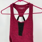 Beyond the Bump by Beyond Yoga Maternity Ruched Tank Top Red Heather Size S Photo 1