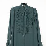 Bailey 44 Green Near Death Ruffle Front Dress Size Small Photo 10