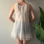 Vintage Victoria’s Secret 1997 Sheer White Slip Beaded Neckline Sleeveless 90s M Size M Photo 13