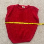 Toffee Red Cable Knit Sweater Vest Size M Photo 3