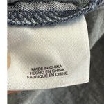 Anne Klein  1/4 Zip Pullover Chambray Top Blouse 3/4 Sleeve Blue Measures As Sz L Photo 8