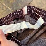 Forever 21  Maroon Crimson Burgundy Cream Plaid A-line Mini Skirt Large Photo 8