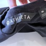 Athleta  Raw Edge French Terry Cropped Sweatshirt Pullover Black Photo 5