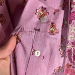Knox Rose Size Xs Floral Button Down Shirt Blouse Linen Blend 70s Vibe Photo 3