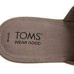 Toms Like New  Leather Jade Mule Flats Taupe Size 10 Photo 3