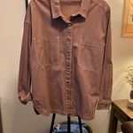 Ultra Flirt  Brown Button Down Shirt Photo 3