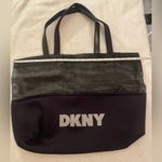 DKNY Vintage Oversized Tote/Beach Bag Black Scuba NEW Photo 3